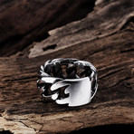Intertwined Curb Link Ring (8)