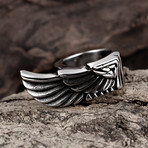 Stainless Steel Flying Wings Ring (10)
