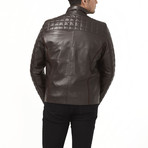 Superior Leather Jacket // Brown (S)