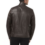Caspian Leather Jacket // Brown (2XL)