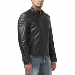 Victoria Leather Jacket // Black (3XL)