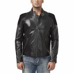 Huron Leather Jacket // Black (L)