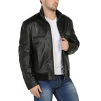 Ladoga Leather Jacket // Black (3XL)