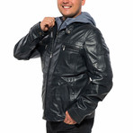 Valencia Leather Jacket // Black (XL)