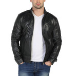 Erie Leather Jacket // Black (XS)