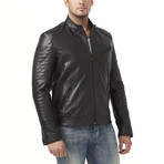 Volta Leather Jacket // Black (L)
