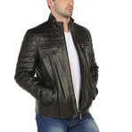 Michigan Leather Jacket // Black (XL)