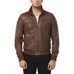 Urmia Leather Jacket // Brown (M)