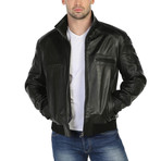 Ladoga Leather Jacket // Black (2XL)