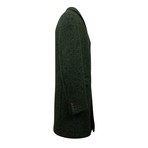 Caruso // Wool Blend Overcoat // Green (Euro: 48)