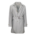 Caruso // Cotton Blend Trench Coat // Gray (Euro: 48)