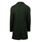 Caruso // Wool Blend Overcoat // Green (Euro: 48)