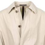 Caruso // Cotton Long Trench Coat // Beige (Euro: 48)
