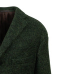 Caruso // Wool Blend Overcoat // Green (Euro: 48)