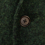 Caruso // Wool Blend Overcoat // Green (Euro: 48)