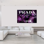 Purple Prada Jungle (16"W x 24"H x 2"D)