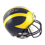 Charles Woodson // Michigan Wolverines Riddell Full-Size Helmet with ''Heisman 97'' Inscription
