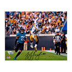 JuJu Smith-Schuster // Pittsburgh Steelers 8" x 10" In Air Catch Photograph (Unframed)