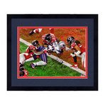 James White // New England Patriots 8" x 10" SB Touchdown Photograph (Framed)