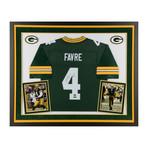 Brett Favre // Green Bay Packers Deluxe Green Pro-line Jersey with "HOF 16" Inscription