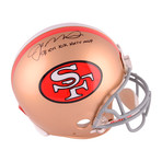 Joe Montana // SF 49ers Throwback Pro Line Helmet + "SB MVP" Inscription