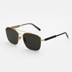 Men's Adamo Sunglasses (Black + Gold)