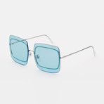 Gia Sunglasses // Low Bridge Fit // Baby Blue Bliss