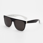 Flat Top Ny Li Sunglasses // Black + White