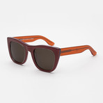 Gals Rules Sunglasses // Bordeaux + Orange