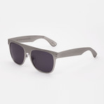 Flat Top Siber Sunglasses // Silver