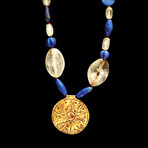 Babylonian Gold, Crystal, and Lapis Necklace // Amlash, Iran Ca. 1,000 BCE