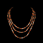 Sacred Spondylus Shell & Silver Necklace // Peru Ca. 1,000 CE