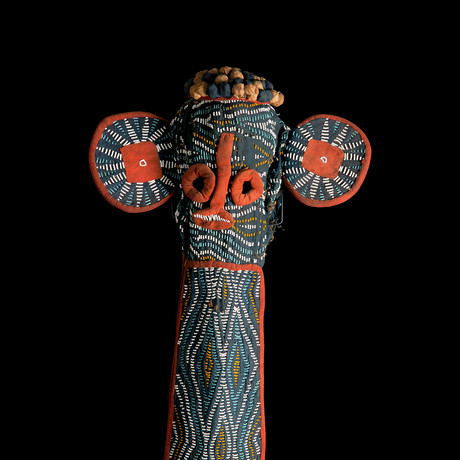 Bamileke Beaded Elephant Mask // Ex Allan Stone Collection // Cameroon 20th Century