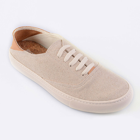 Convertible Lace Up Sneaker // Sand + Beige (US: 7)