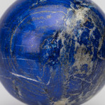 Large Polished Natural Lapis Lazuli Sphere // Acrylic Display // I