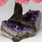 The Love Tree // Rose Quartz Gemstone Tree on Amethyst Matrix // Small