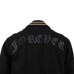 Amiri // "Forever" Stitched Bomber Jacket // Black (XL)