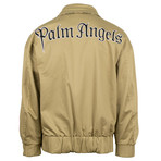 Palm Angels // Plaid Reversible Harrington Jacket // Black + White + Tan (XS)