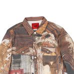 424 // Theater Trucker All Over Print Jacket // Multicolor (XS)