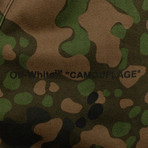 Off White // Camouflage Monna Lisa Print Anorak Jacket // Green (XS)