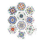 Colourful Floral Hexagon