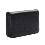 Magnetic Leather Business Card Holder // Black