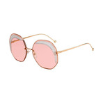 Women's 0358S Geometric Sunglasses // Rose Gold