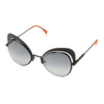 Women's FF-0247S-807-9O Sunglasses // Black + Dark Gray
