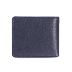 Contrast Stitch Wallet // Dark Blue