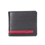 Bi-Fold Cut-Out Stitch Wallet // Black