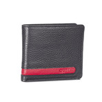 Bi-Fold Cut-Out Stitch Wallet // Black