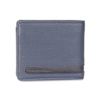 Bi-Fold Cut-Out Stitch Wallet // Dark Blue