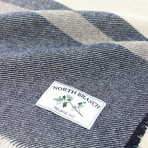 Woodland Wool Blanket // Navy (Full/Queen)