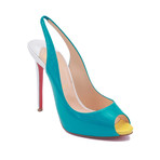 Christian Louboutin // Patent Leather 5" Pumps // Turquoise Blue (US: 5)